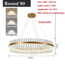 Axyaa Luxury Crystal Chandelier for Living Room Dining Home Decor