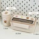 Axyaa Cute Portable Lunch Box With Compartment for Girls School Kids, Bento Box
