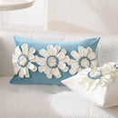 Axyaa 3D Sunflower Velvet Cushion Cover 30x50cm Home Decor Sofa Bed-Living Room