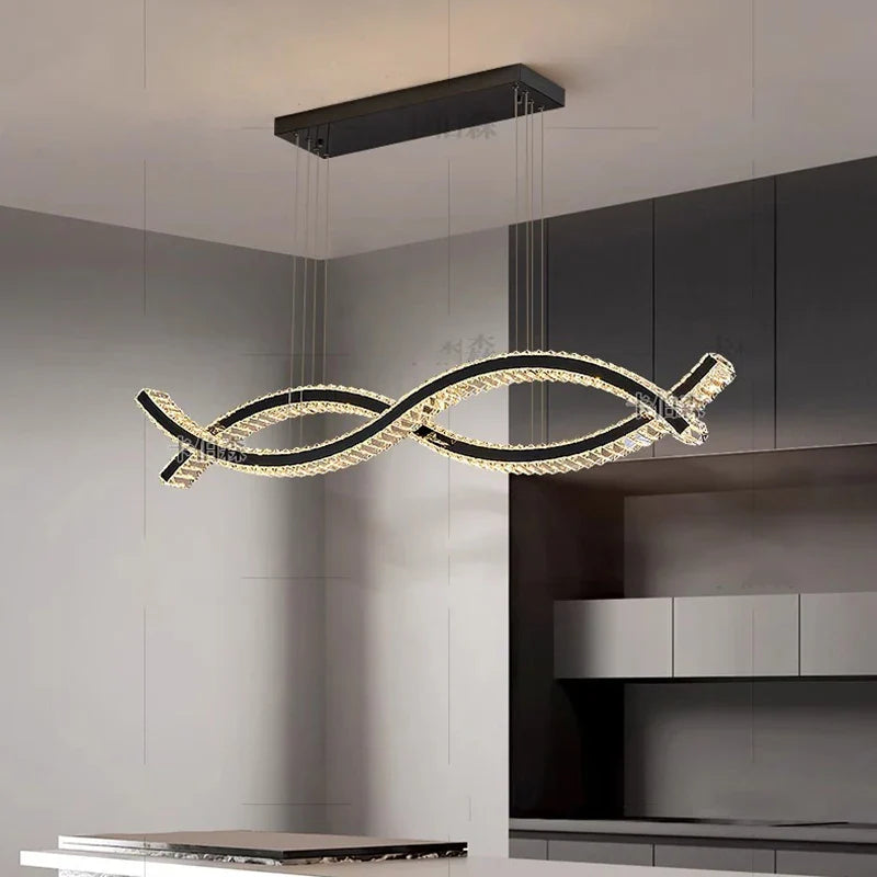 Axyaa Ring LED Pendant Chandeliers for Modern Living and Dining Rooms
