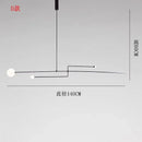 Axyaa Nordic Geometric Chandelier - Minimalist Creative Living Room Bedside Light
