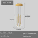 Axyaa Gold LED Chandelier Light for Modern Home Staircase Decor