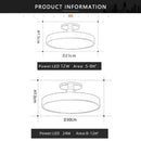 Axyaa Macaron LED Ceiling Light: Modern, Simple, Remote Dimming Chandelier for Bedroom, Living Room