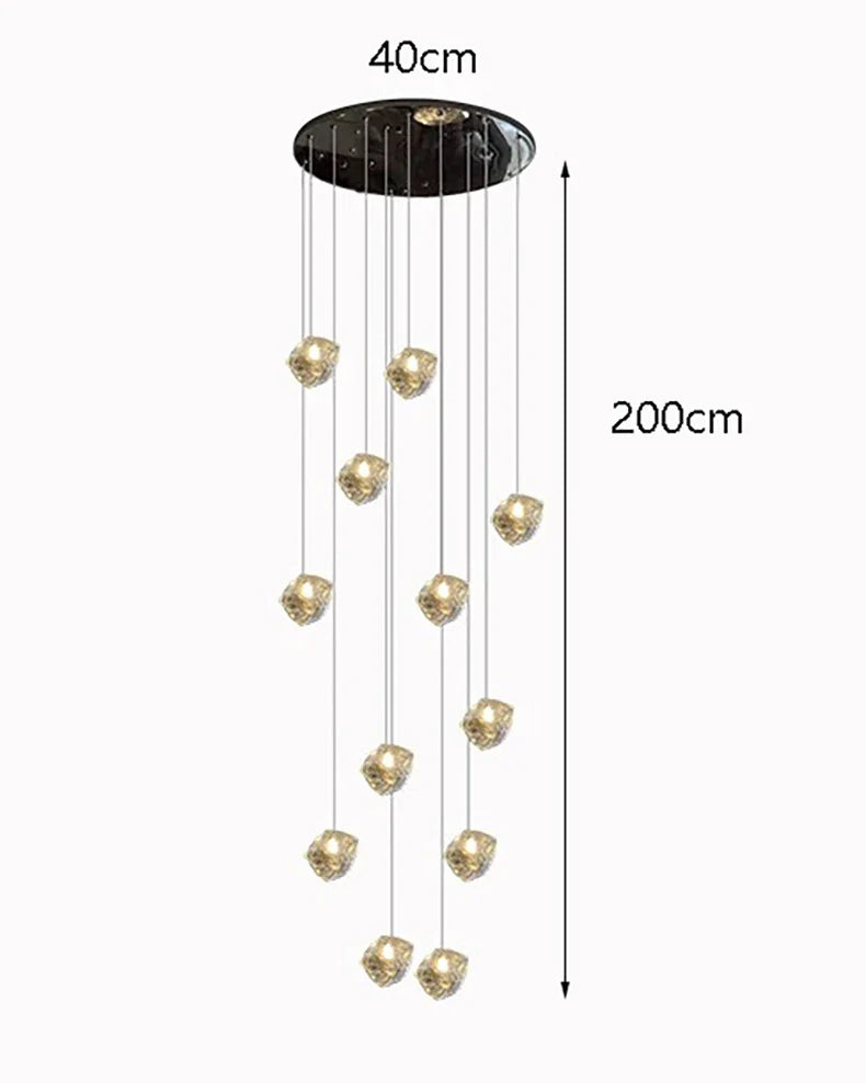 Axyaa Chandelier Set: Hall, Staircase, Indoor Lighting, Ceiling Lights