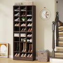 Axyaa 10-Tier Wooden Shoe Storage Cabinet with 30 Cubbies