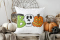 Axyaa Cute Ghost and Pumpkin BOO Pillow Cover for Sofa and Bedroom