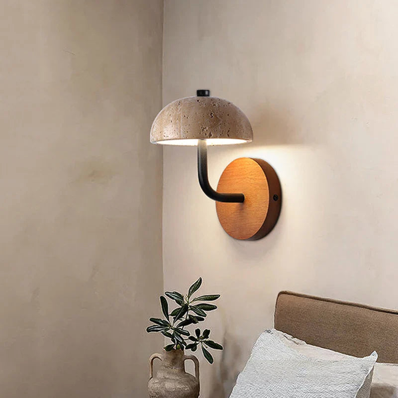 Axyaa Wabi Sabi Natural Stone Wall Lamps - Japanese Style for Home and Restaurant
