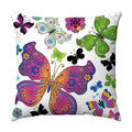 Axyaa Butterfly Print Cushion Cover 45x45cm - Farmhouse Stylish Home Decor Pillow Cover