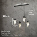 Axyaa Marble LED Chandelier: High-End Luxury Lighting for Home Decor & Living Spaces