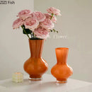 Axyaa Glass Vase Flower Arrangement Hydroponic Vase Artistic Flowers Decor Vase
