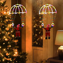 LED Santa Claus Parachute Lights by Axyaa: USB-Powered, 8 Modes for Indoor/Outdoor Christmas Decor