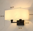 Axyaa LED Fabric Wall Lampshade for Bedroom Bedside Lighting