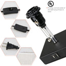 Axyaa Small Desk Lamp with USB Ports, Rechargeable Pull Chain Light for Office and Home