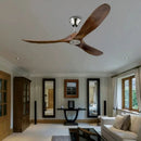 Axyaa Retro Solid Wood Ceiling Fan with Variable Frequency for Dining & Living Room