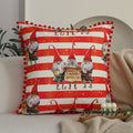 Axyaa Christmas Cushion Cover with Balls - Festive Living Room Decor - 45x45