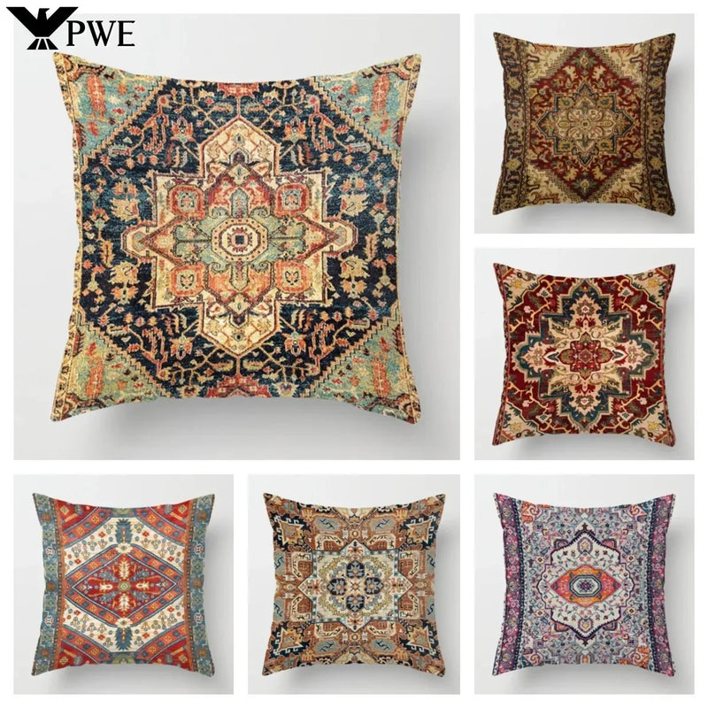 Moroccan Ethnic Pillowcase Sleeve for Home Décor by Axyaa