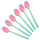 Axyaa Stainless Steel Dessert Fork and Spoon Set
