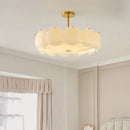 Axyaa Cream White Glass Pendant Light - Modern Nordic Chandelier