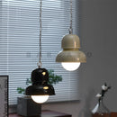 Axyaa Mid Century Industrial Metal Chandelier Sputnik Light in White Beige