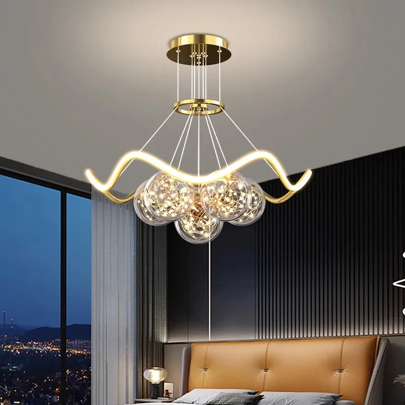 Axyaa Modern Pendant Light Chandelier LED Ceiling Lamp Decorative Indoor Lighting