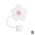 Silicone Straw Cover for Axyaa Tumblers – Cute Cup Topper with Flower Design