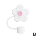 Silicone Straw Cover for Axyaa Tumblers – Cute Cup Topper with Flower Design