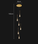 Axyaa Modern LED Pendant Light Chandeliers for Living and Dining Room
