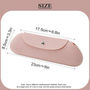 Axyaa Magnetic Closure Silicone Cosmetic Bag for Travel with Brush Pouch
