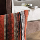 Axyaa Bohemian Textured Striped Throw Pillow Cover for Sofa Bed