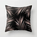 Axyaa Geometric Stripe Pillowcase with English Letter Design