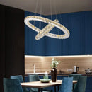 Axyaa Crystal Ring LED Chandelier for Modern Home Lighting