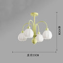 Axyaa Pumpkin Glass Chandelier for Home Decor in Living Room, Bedroom, Dining Room