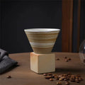 Axyaa Latte Flower Ceramic Coffee Cup Set - Creative Retro Design, Home Tea Collection
