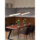 Axyaa Retro Wood Grain Chandelier for Restaurant, Bar, Living Room, Office, and Front Desk