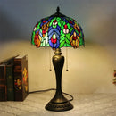 Axyaa Glass Art LED Table Lamp for Home Living Room Bedroom