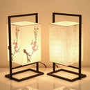 Axyaa Chinese Linen LED Desk Lamp: Classical Simplicity for Study, Reading, and Bedroom