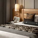 Axyaa Black Coffee Gold Velvet Square Pillow Cushion for Luxury Villa Model Room