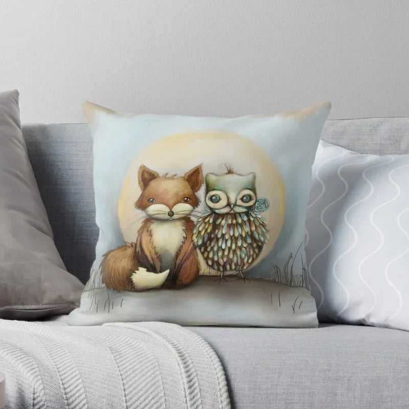 Cute Animal Print Pillowcase by Axyaa for Bedroom & Living Room