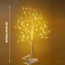 LED Birch Tree Light Warm White USB Battery Power Decorative Tree for Christmas Axyaa