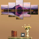 Axyaa Majestic Landscape Canvas Wall Art Decor - 5 Piece Nature Painting Set