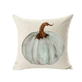 Axyaa Thanksgiving Pumpkin Truck Linen Cushion Cover 45x45cm