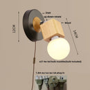 Axyaa Nordic LED Wall Lamps Up Down Rotate Wood Iron Stair Light Fixtures
