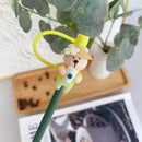 Axyaa Silicone Straw Cover & Brush Set for 7-8mm Straws, Reusable & Splash Proof