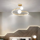 Axyaa Nordic Ring Chandelier Bubble Lamp LED Pendant Light for Living Room & Bedroom