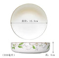 Axyaa Steamed Egg Bowls Kitchen Tableware 550ml Deep Salad Plate Microwave Safe