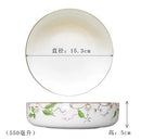 Axyaa Steamed Egg Bowls Kitchen Tableware 550ml Deep Salad Plate Microwave Safe