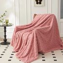 Axyaa Luxe Fleece Blanket: Ultra-Soft Plush Bed Couch Throw Cozy Flannel Air-Conditioning Blanket