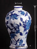 Axyaa Antique Chinese Style Ceramic Vase for Living Room Home Decor