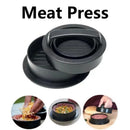 Axyaa Round Burger Press Mold Non-Stick Meat Grill Maker Kitchen Gadget