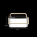Axyaa 304 Stainless Steel Insulated Lunch Box Microwave Safe for Students at Work